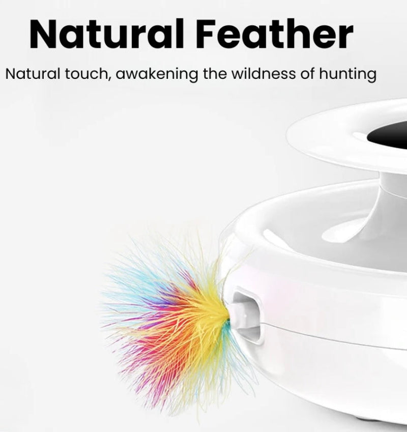 Smart Interactive Cat Toy - Automatic Feather Ball | Billu Pet Boutique