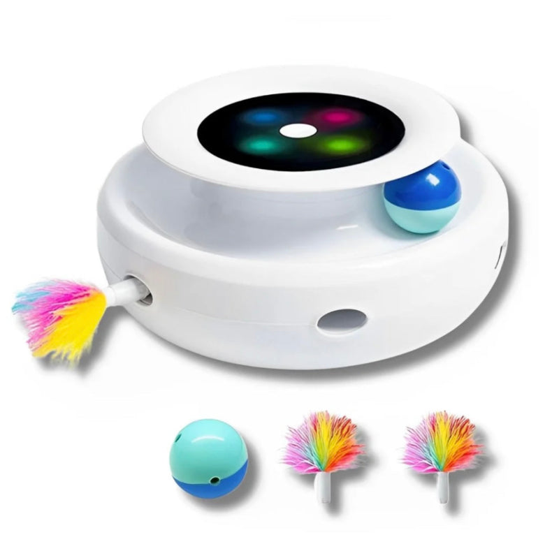 Smart Interactive Cat Toy - Automatic Feather Ball | Billu Pet Boutique