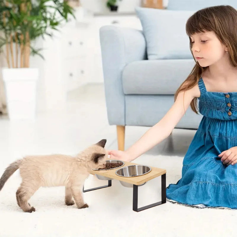 Elevated Cat & Puppy Bowls | Billu Pet Boutique