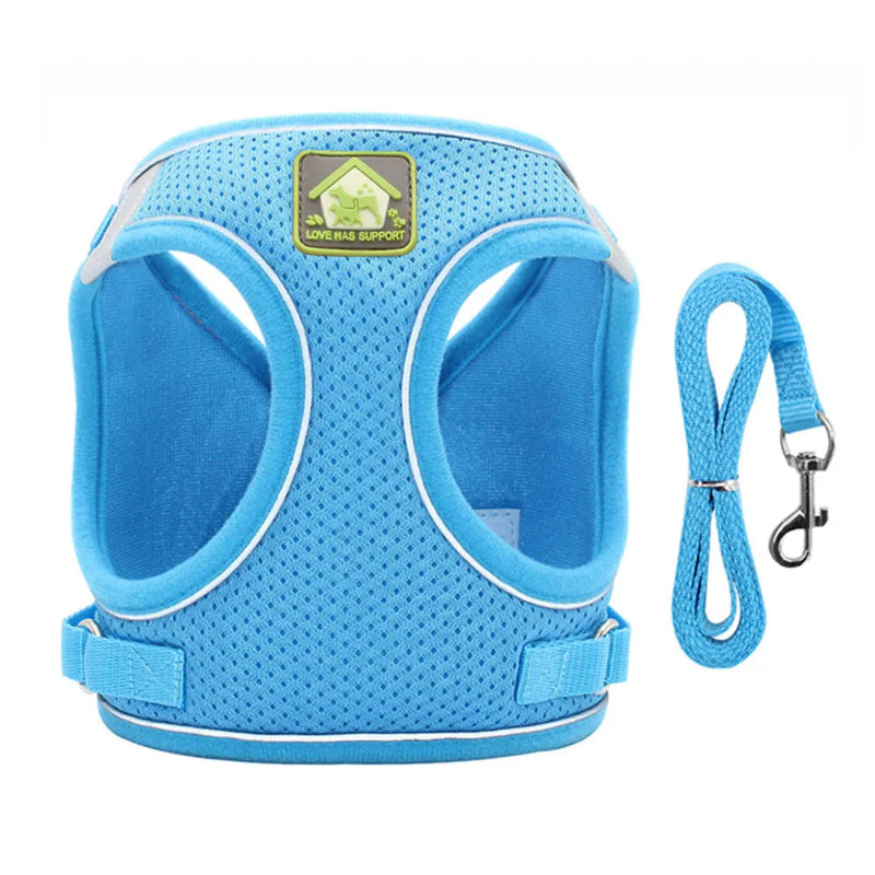 Adjustable Cat Harness & Leash - Anti-Escape Vest | Billu Pet Boutique