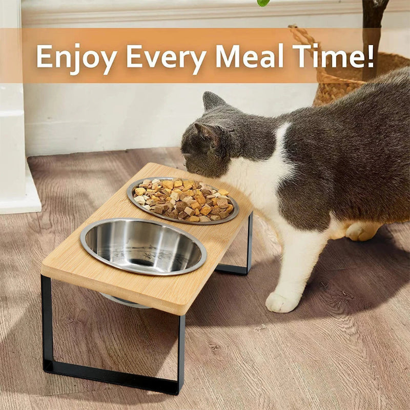 Elevated Cat & Puppy Bowls | Billu Pet Boutique