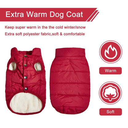 Winter Fleece Dog Jacket | Billu Pet Boutique